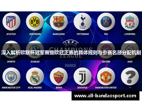 深入解析欧联杯冠军晋级欧冠正赛的具体规则与参赛名额分配机制